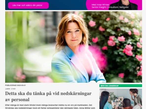 HR nytt nedskärningar